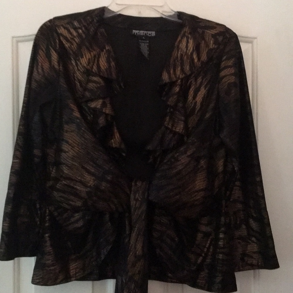 Gold and black cocktail jacket - Mischa Size S